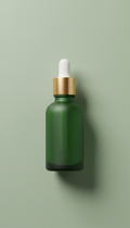 Restorative facial oil in green glass